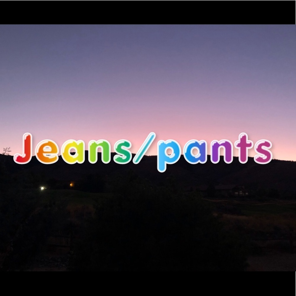 Woman’s jeans and pants